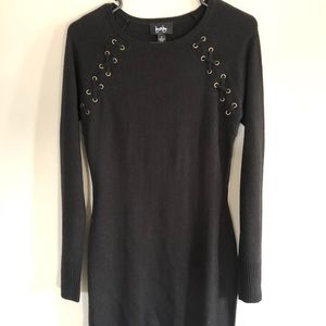 Black sweater dress!